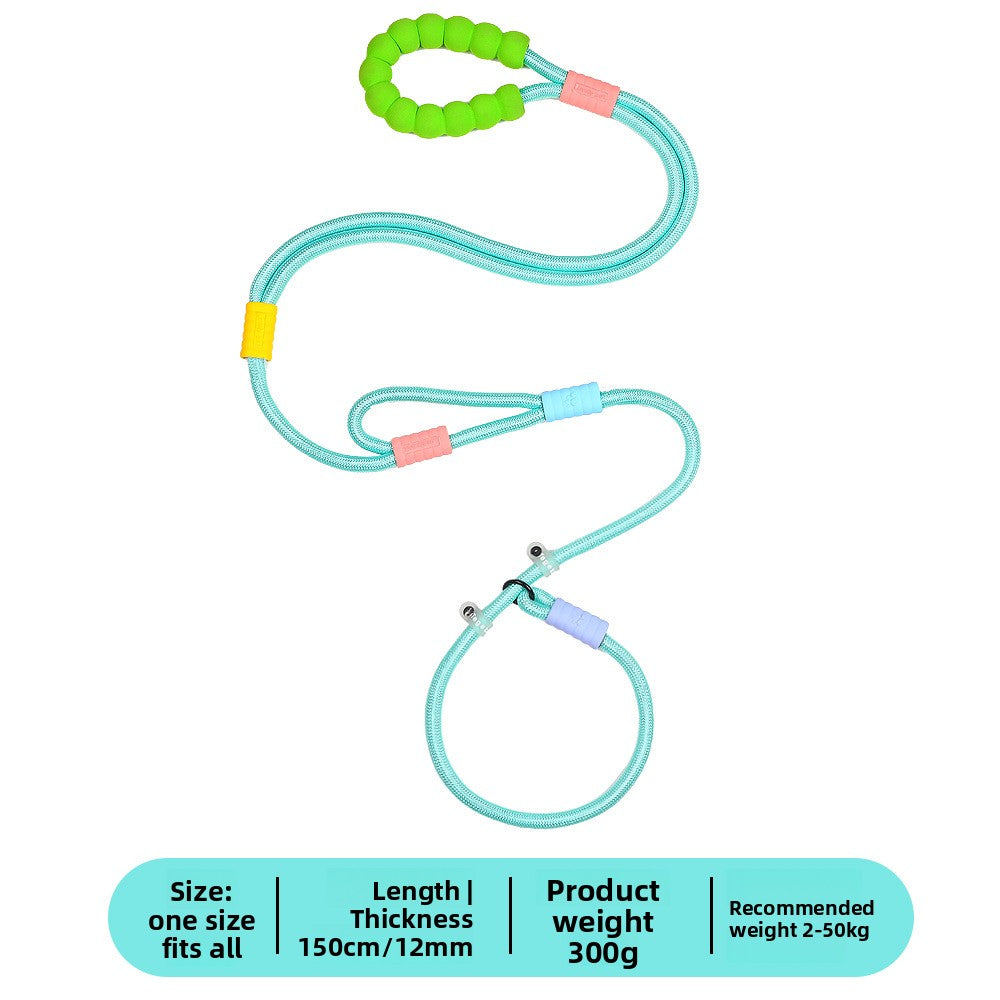 Dopamine Color Pet Leash and Collar Set