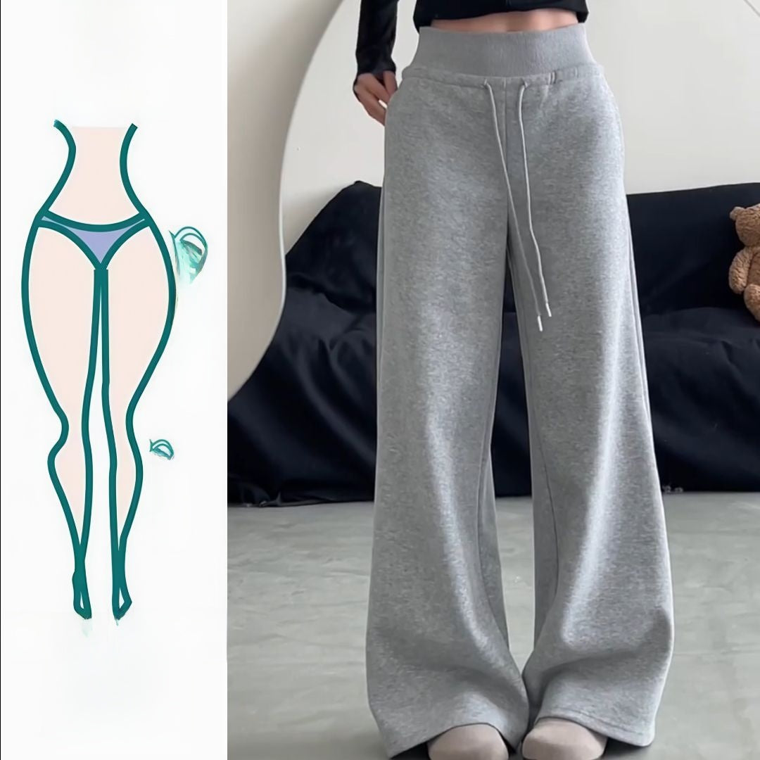 Dopamine Pink Wide Leg Sweatpants