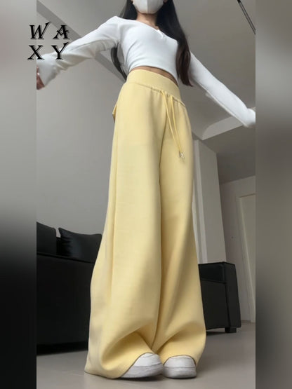 Dopamine Pink Wide Leg Sweatpants