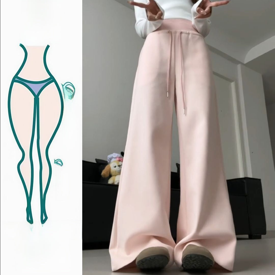 Dopamine Pink Wide Leg Sweatpants