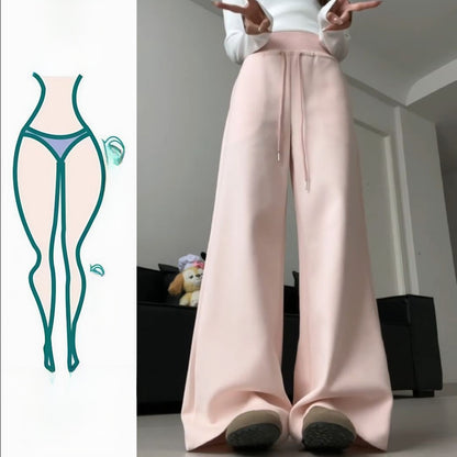 Dopamine Pink Wide Leg Sweatpants