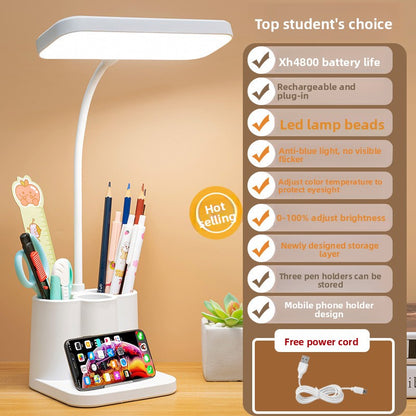 Dormitory desk eye-protection lamp