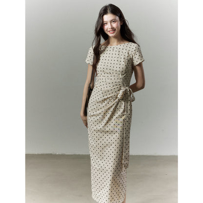 Dot French Long Dress for Women