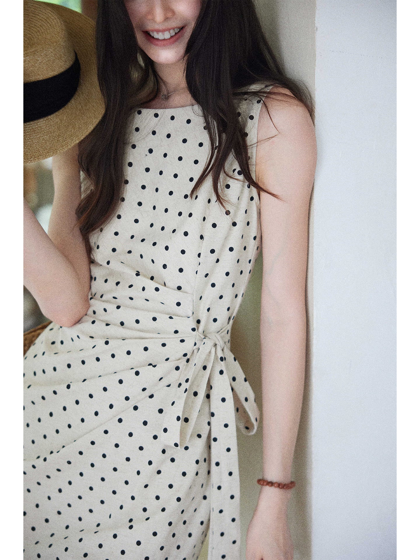 Dot French Long Dress for Women