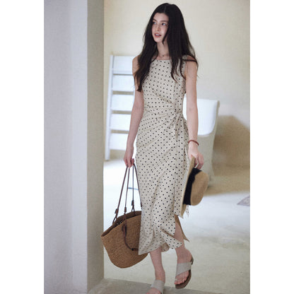 Dot French Long Dress for Women
