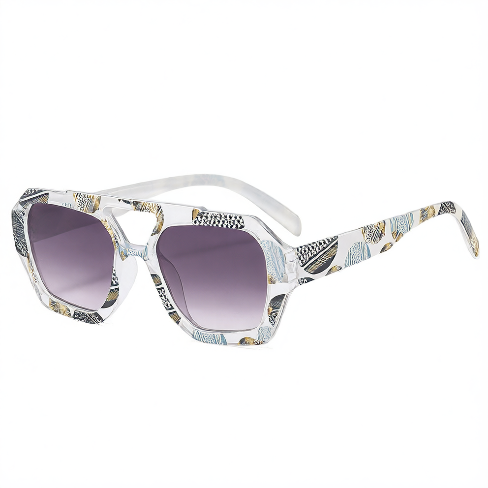 Double Beam American Flag Pattern Sunglasses UV Protection