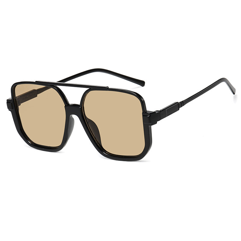 Double Beam Lower Half-Frame Sunglasses