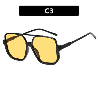 Double Beam Lower Half-Frame Sunglasses
