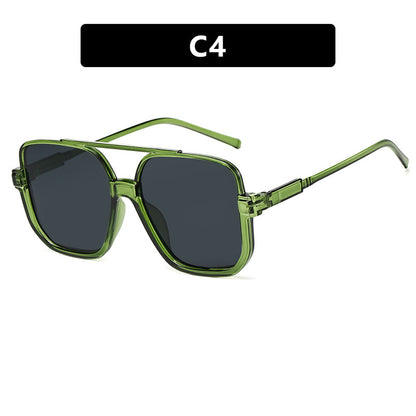Double Beam Lower Half-Frame Sunglasses
