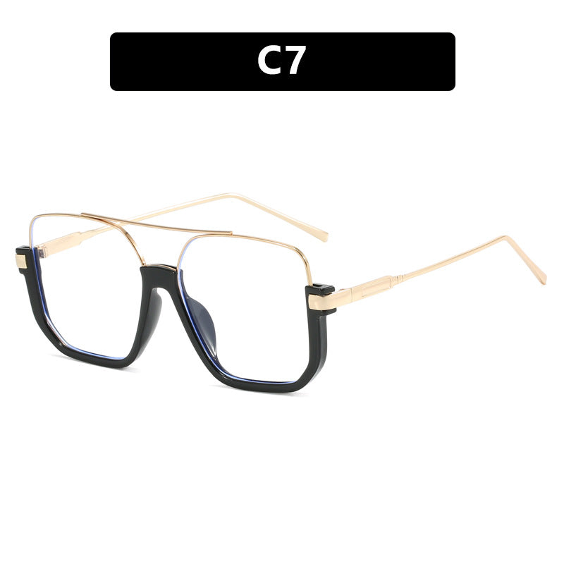 Double Beam Sunglasses Large Frame Retro Style