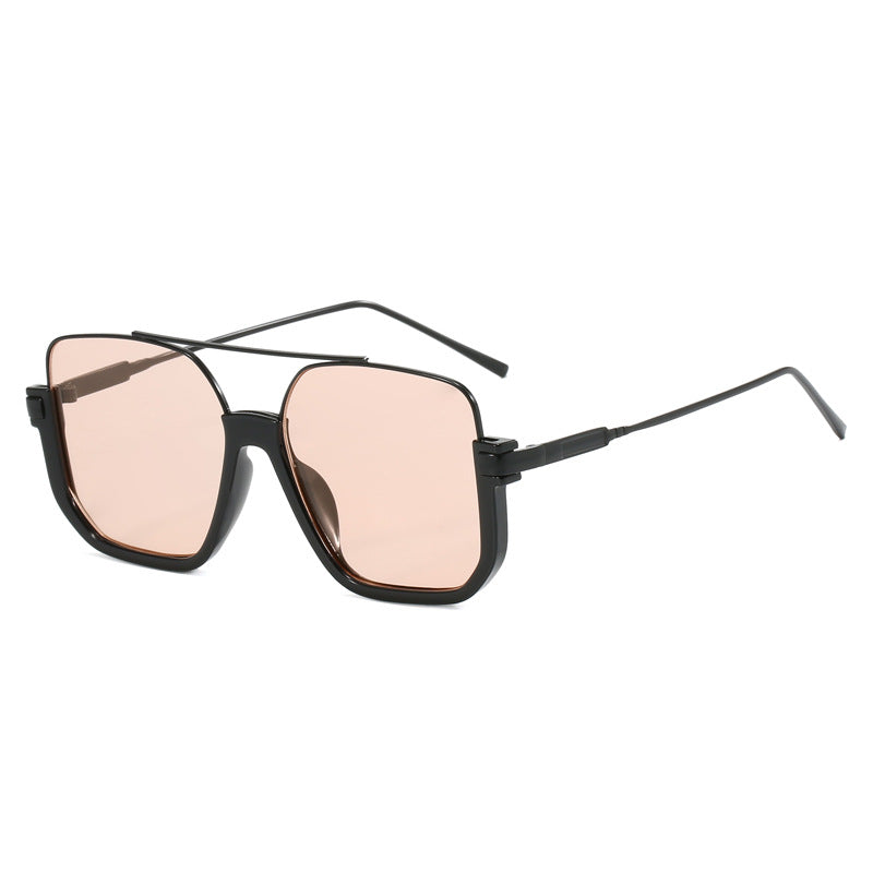 Double Beam Sunglasses Large Frame Retro Style