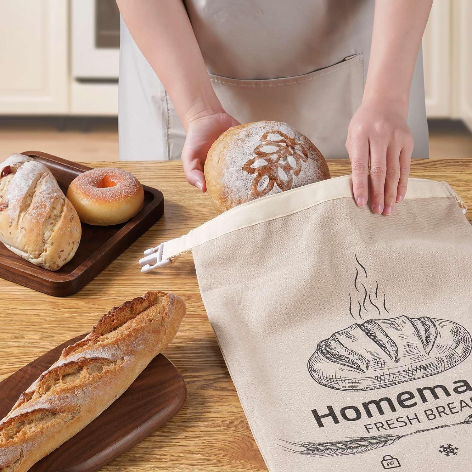 Double Beeswax Bread Bag