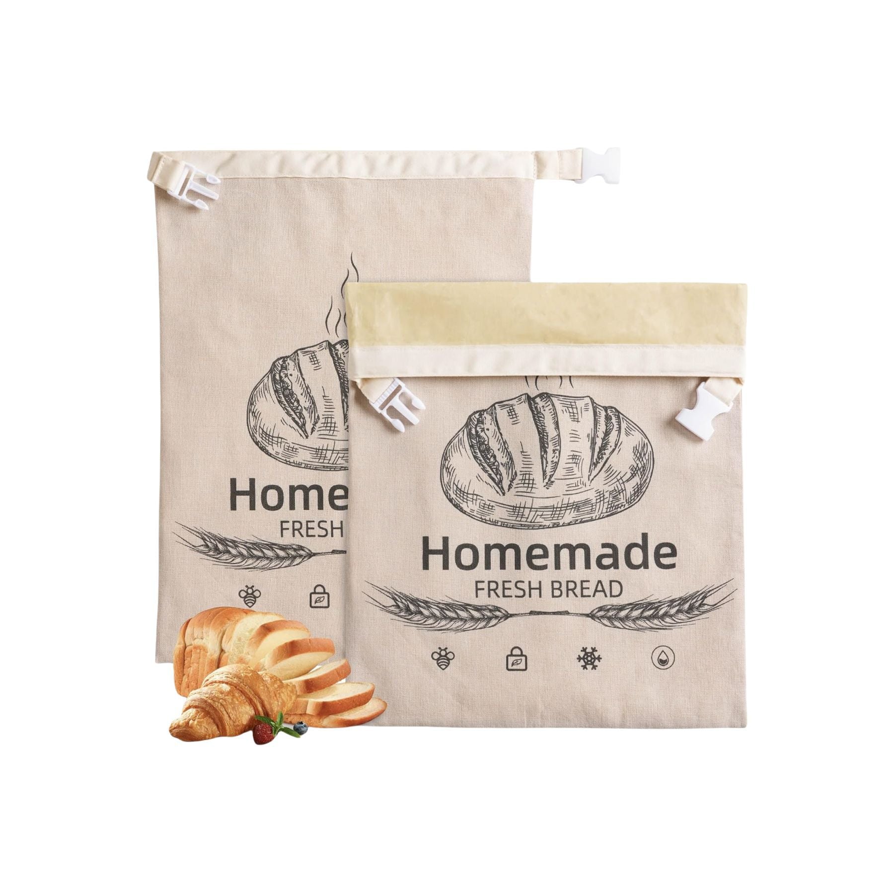 Double Beeswax Bread Bag
