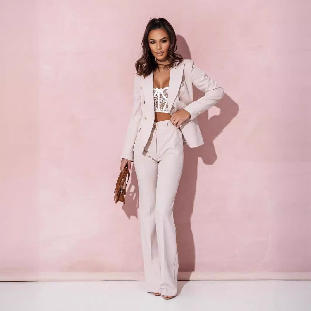 double-breasted blazer