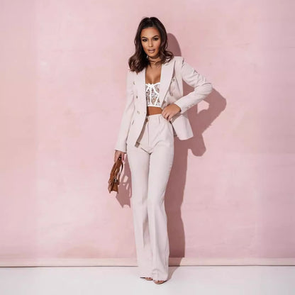 double-breasted blazer
