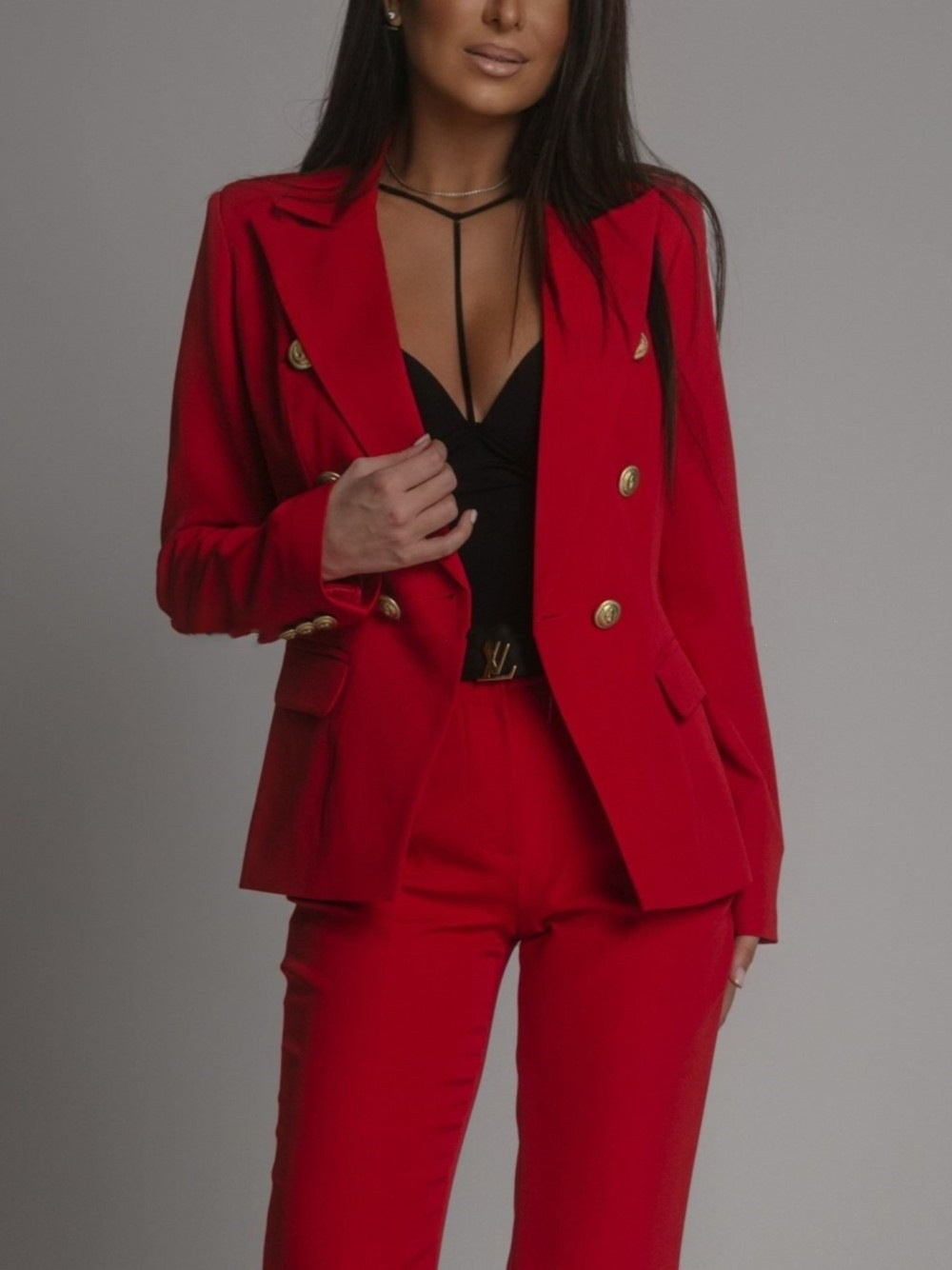 double-breasted blazer