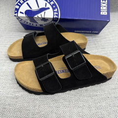 Black suede