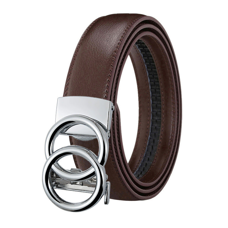 Double Buckle Genuine Leather Belts