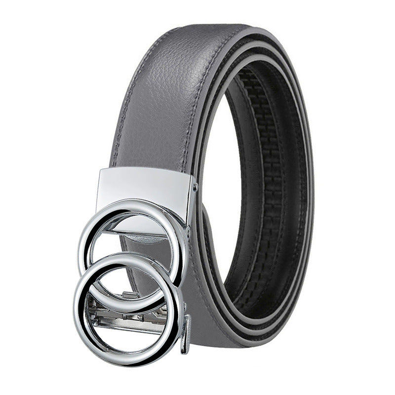 Double Buckle Genuine Leather Belts
