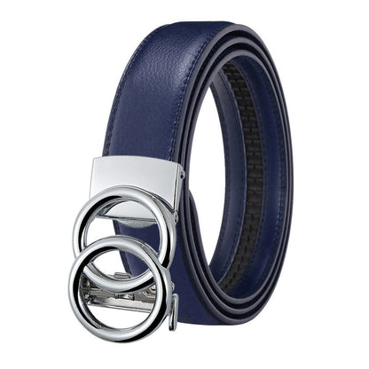 Double Buckle Genuine Leather Belts