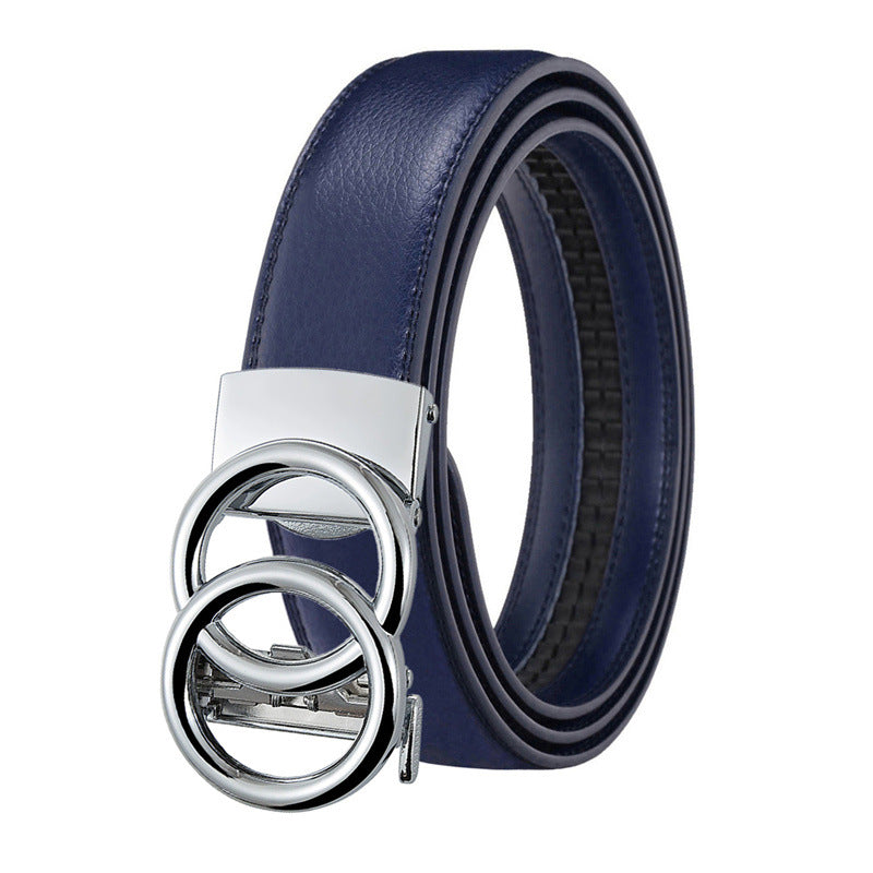 Double Buckle Genuine Leather Belts
