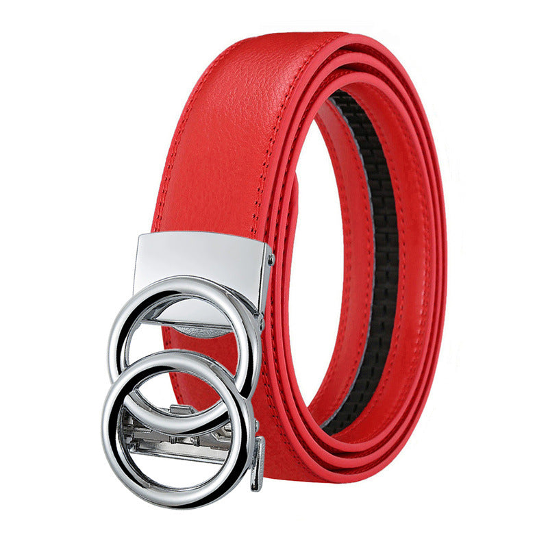 Double Buckle Genuine Leather Belts