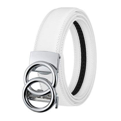 Double Buckle Genuine Leather Belts