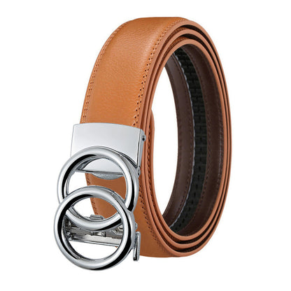 Double Buckle Genuine Leather Belts