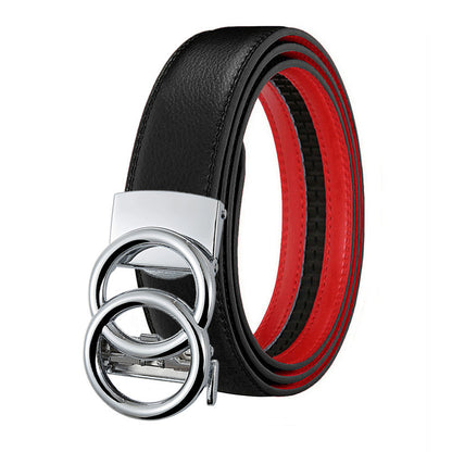Double Buckle Genuine Leather Belts