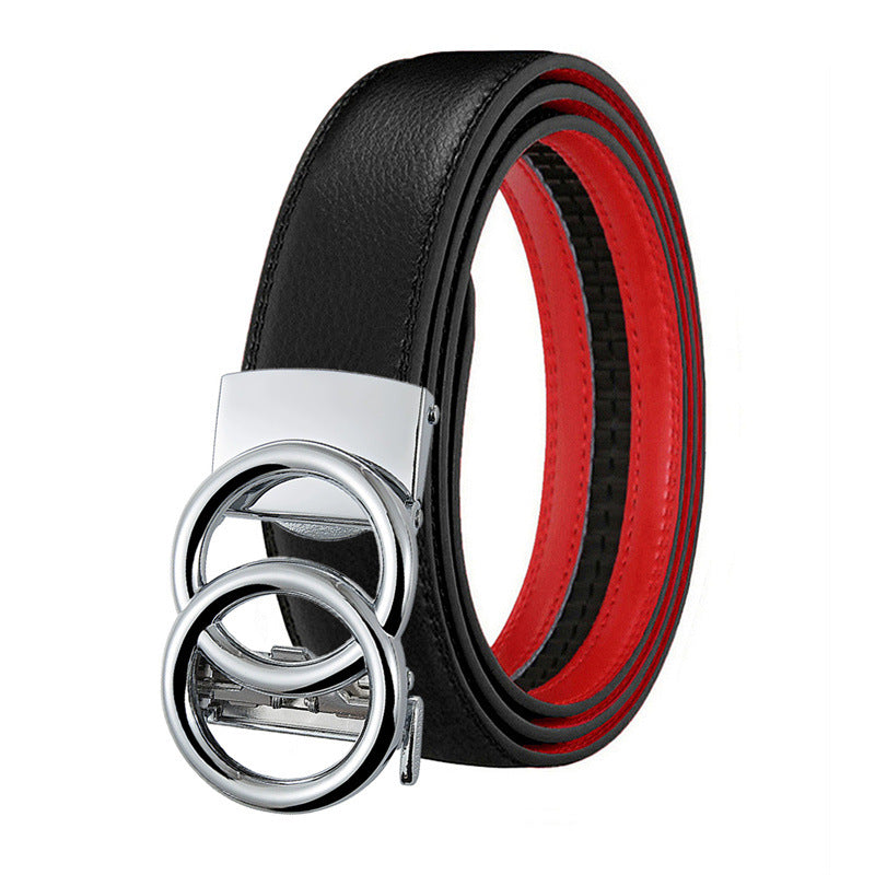 Double Buckle Genuine Leather Belts