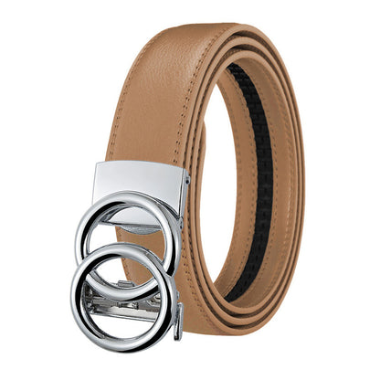 Double Buckle Genuine Leather Belts