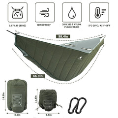 228x65cm Military Green