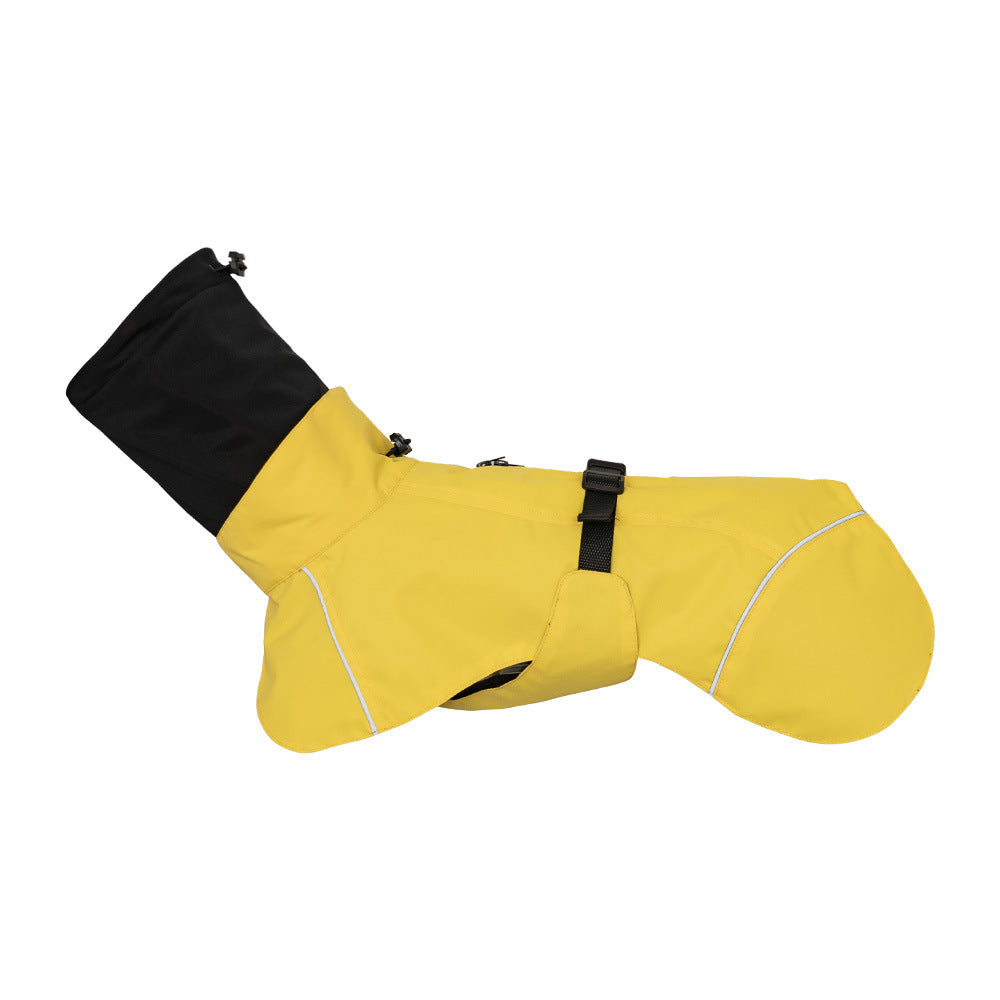 Double-Collar Cape-Style Pet Raincoat