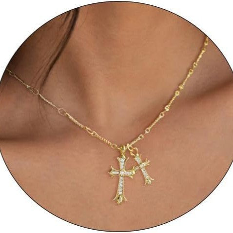 double cross pendant