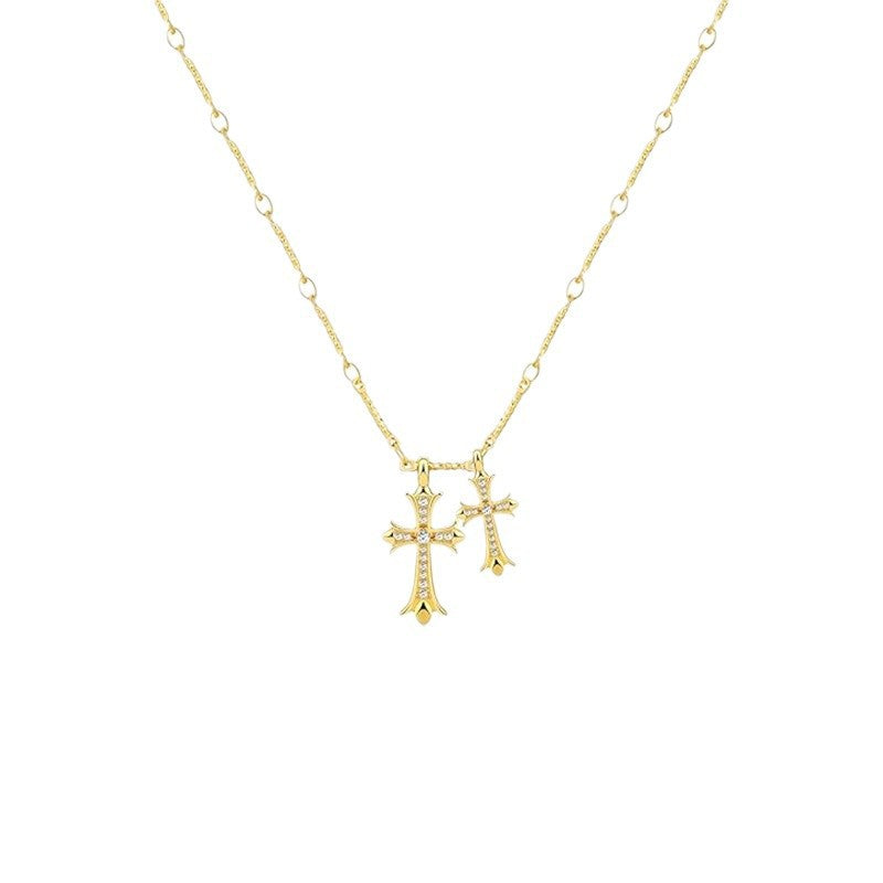 double cross pendant