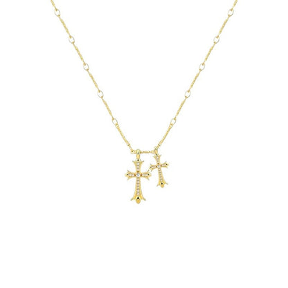 double cross pendant