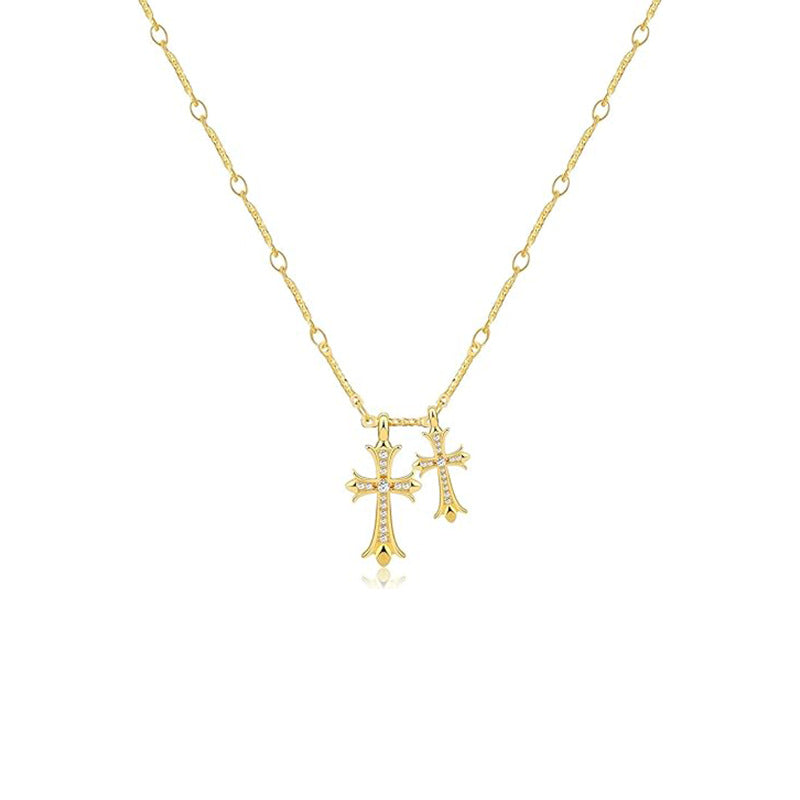 double cross pendant