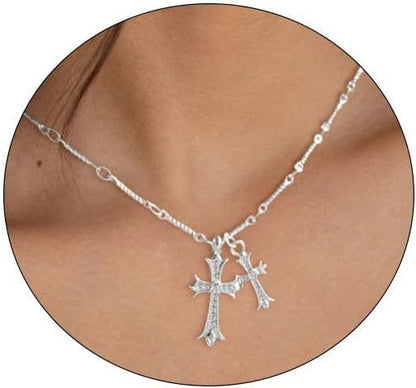 double cross pendant