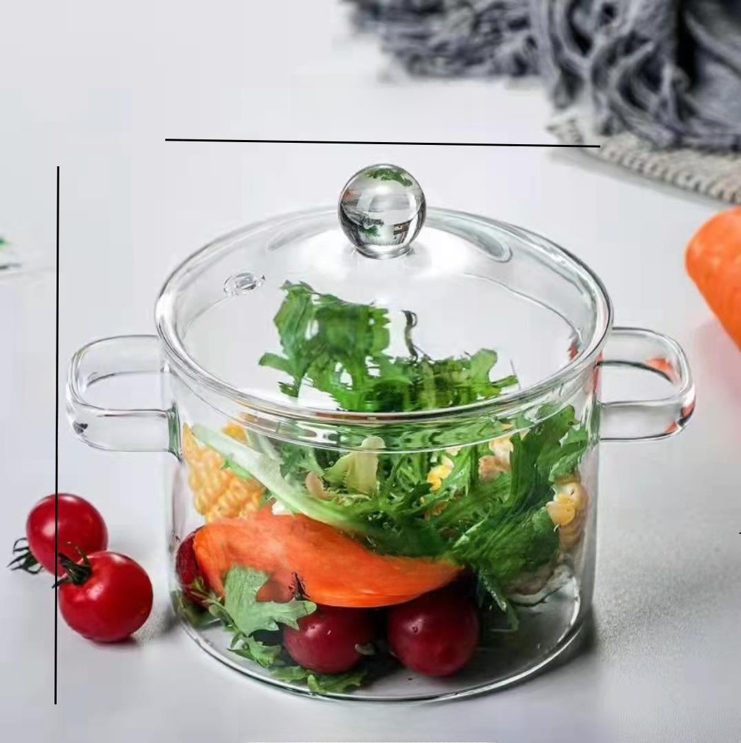Double-Ear Glass Pot