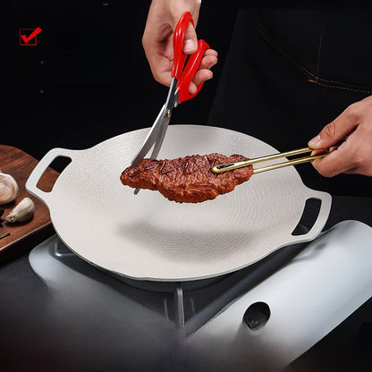 Double-Ear Non-Stick Barbecue Grill Plate