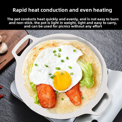 Double-Ear Non-Stick Barbecue Grill Plate
