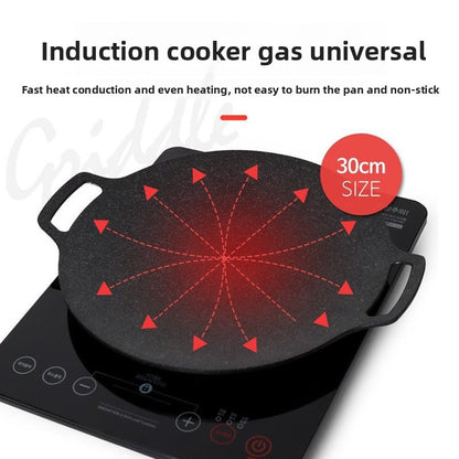 Double-Ear Non-Stick Barbecue Grill Plate