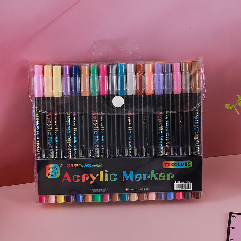 Double-Ended Acrylic Marker Pen Set