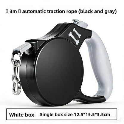 Double-ended extendable dog leash