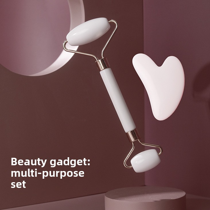 Double-Ended Facial Massage Roller and Scraping Board