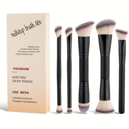 Double Ended Foundation Concealer Brush Set