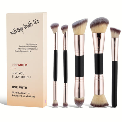 Double Ended Foundation Concealer Brush Set