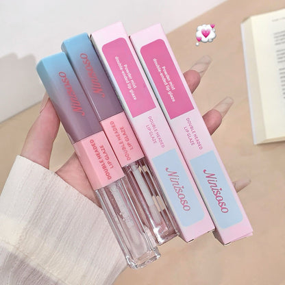 Double Ended Lip Glaze Matte and Glossy Finish