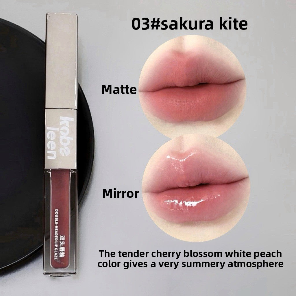Double Ended Lip Glaze Velvet Matte Moisturizing Lipstick