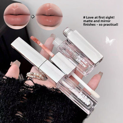 Double Ended Lip Gloss Matte and Glossy Finish